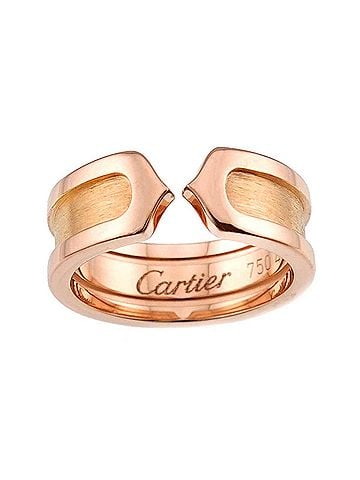 Cartier Cartier C2 Small SM #48 Ring, 18K PG Pink Gold 750, 2C Ring (view 2)