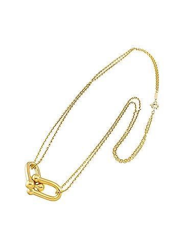 Tiffany & Co. Tiffany &amp; Co. Hardware Large Double Link Necklace 40cm 18K YG Yellow Gold 750 (view 2)