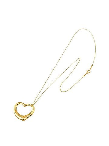 Tiffany & Co. Tiffany &amp; Co. Heart Necklace, 27mm wide, 46cm length, 18K Yellow Gold (750) Open Necklace (view 2)