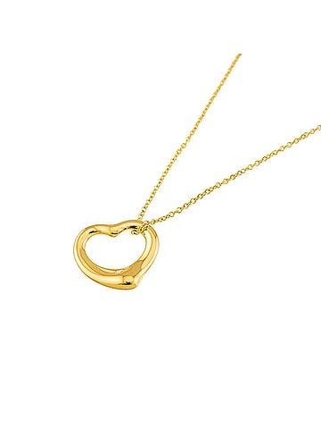 Tiffany & Co. Tiffany &amp; Co. Heart Necklace, 16mm wide, 40cm, 18K Yellow Gold (750), Open Necklace (view 1)
