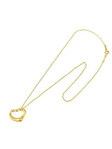 Tiffany & Co. Tiffany &amp; Co. Heart Necklace, 16mm wide, 40cm, 18K Yellow Gold (750), Open Necklace (view 2)
