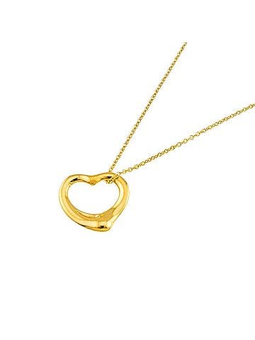 Tiffany & Co. Tiffany &amp; Co. Heart Necklace, 16mm wide, 40cm, 18K Yellow Gold (750), Open Necklace (view 1)