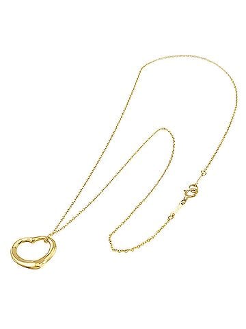 Tiffany & Co. Tiffany &amp; Co. Heart Necklace, 15mm wide, 40cm length, 18K Yellow Gold (750) Open Necklace (view 2)