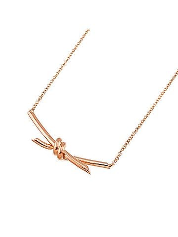 Tiffany & Co. Tiffany &amp; Co. Knot Necklace, 43cm, 18K Pink Gold (750) (view 1)