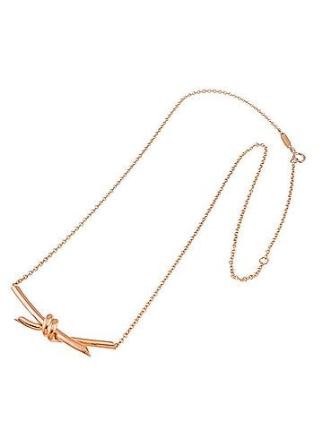 Tiffany & Co. Tiffany &amp; Co. Knot Necklace, 43cm, 18K Pink Gold (750) (view 2)