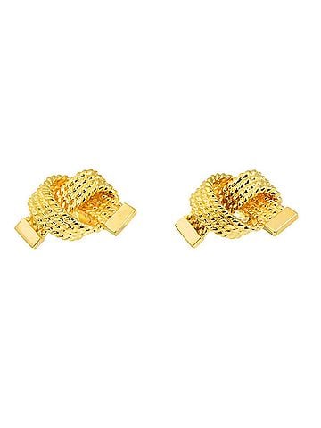 Tiffany & Co. Tiffany &amp; Co. Twist Earrings, K14 YG Yellow Gold 585, Pierced Earrings (view 2)
