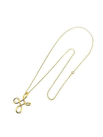 Tiffany & Co. Tiffany &amp; Co. Infinity Cross Long Necklace, 66cm, 18K Yellow Gold (750) (view 2)
