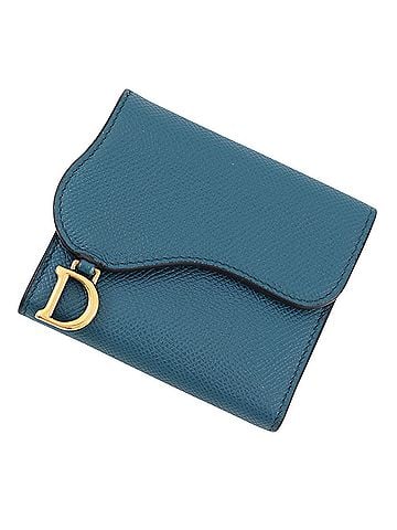 Christian Dior Christian Dior Tri-fold Wallet Saddle Lotus Compact Grained Calf Leather S5652CBAA WALLET (view 1)