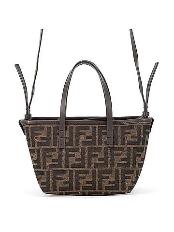 Fendi Fendi Roll FF Jacquard Mini Canvas Leather Handbag 8BS096 2-way Shoulder Bag FENDI (view 1)