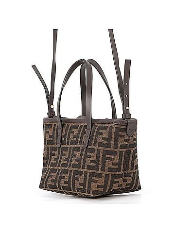 Fendi Fendi Roll FF Jacquard Mini Canvas Leather Handbag 8BS096 2-way Shoulder Bag FENDI (view 2)