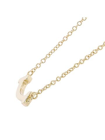 Tiffany & Co. Tiffany &amp; Co. T Smile Necklace, Mini Pendant, 18K Yellow Gold, 62617640. (view 2)