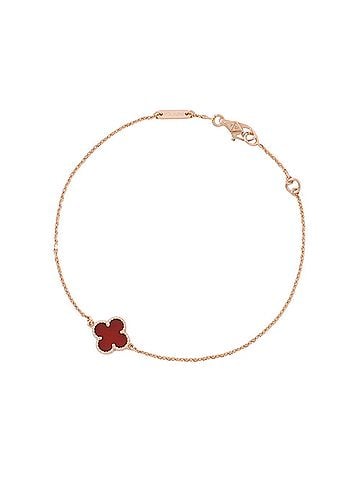 Van Cleef & Arpels Van Cleef &amp; Arpels Sweet Alhambra Bracelet Carnelian 18KPG Pink Gold VCARN59K00 (view 1)