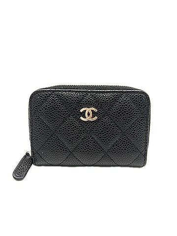 Chanel CHANEL Caviar Skin Classic Zip Coin Purse AP0216 Wallet/Coin Case Black Women's (view 1)