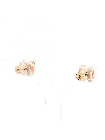 Hermès Hermes Mini Pop H Marron Glacé Earrings, Gold Plated (GP), Women's, Gold/Beige, H608002F055 (view 2)