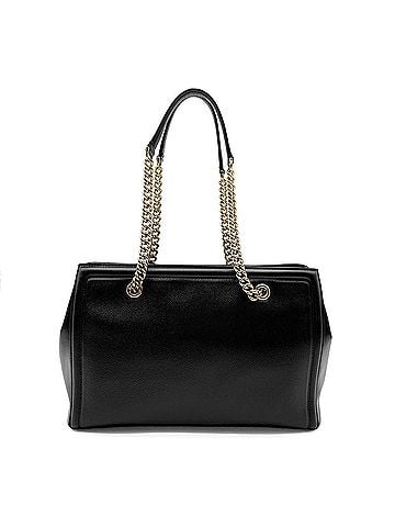Salvatore Ferragamo Salvatore Ferragamo Vara Ribbon Chain Shoulder Bag, Leather, Black, Women's (view 2)
