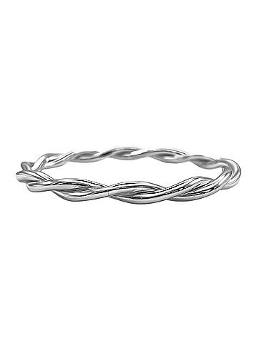 Tiffany & Co. TIFFANY&amp;Co. Twist Bangle SV925 Silver Women's (view 1)