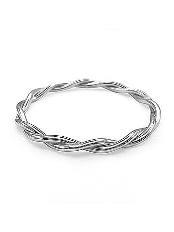 Tiffany & Co. TIFFANY&amp;Co. Twist Bangle SV925 Silver Women's (view 2)