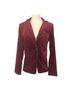 Veronica Beard 98% Cotton 2% Elastane 100% Polyester Burgundy Blazer Size 2 - photo 1