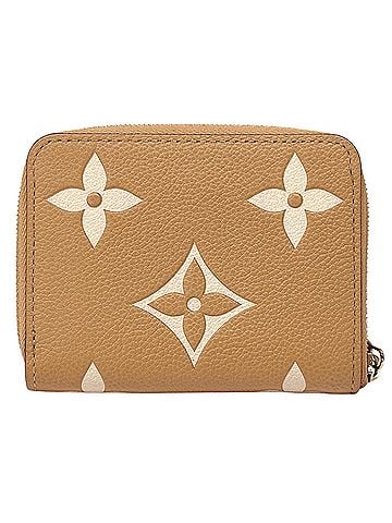 Louis Vuitton Louis Vuitton LOUIS VUITTON Bicolor Monogram Empreinte Women's Wallet/Coin Purse Zippy Coin Arizona x Cream Beige M14563 (view 2)