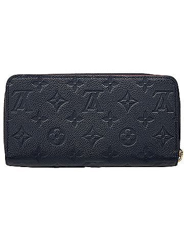 Louis Vuitton Louis Vuitton LOUIS VUITTON Monogram Empreinte Women's Long Wallet Zippy Marine Rouge Navy M62121 Round Zipper (view 2)