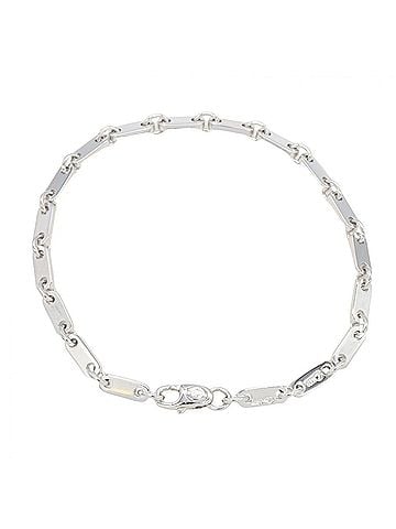 Cartier Cartier Figaro Bracelet, 18K White Gold (WG), Silver Tone, for Men and Women. (view 2)
