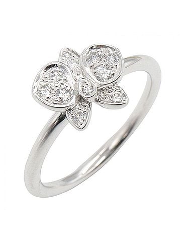 Cartier Cartier Caresse d'Orchidée Diamond Ring - 18K White Gold (18KWG) Women's Silver/Clear Tone (view 1)