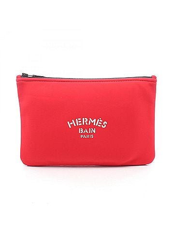 Hermès Hermes NeoBain MM Handbag/Pouch, Neoprene, Women's, Red (view 1)
