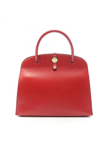 Hermès Hermes HERMES Dalvy MM Rouge Vif Handbag, Calfskin (Cowhide), Box Calf Leather, Women's, Red (view 1)
