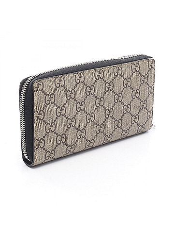 Gucci Gucci GG Supreme Bee Print Round Long Wallet, Leather, Men's, Beige/Brown/Multicolor, 451273 (view 2)