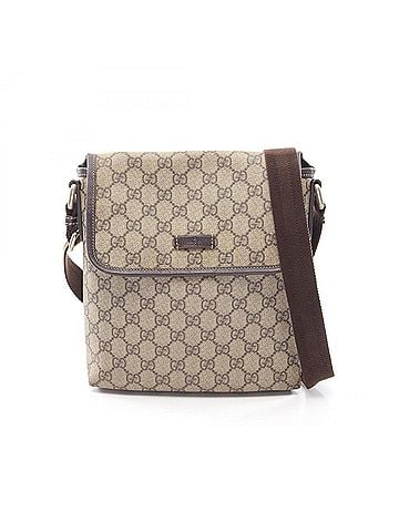 Gucci Gucci GG Supreme Shoulder Bag/Handbag, Coated Canvas and Leather, Women's, Beige/Brown, Item Number 223666 (view 1)