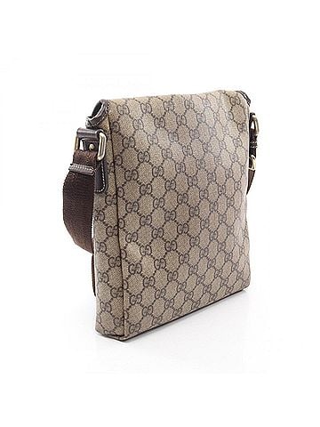 Gucci Gucci GG Supreme Shoulder Bag/Handbag, Coated Canvas and Leather, Women's, Beige/Brown, Item Number 223666 (view 2)