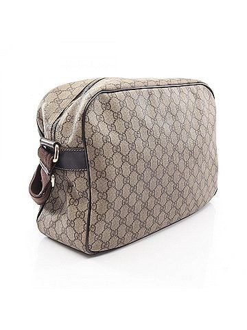Gucci Gucci GG Supreme Shoulder Bag/Handbag, Coated Canvas and Leather, Men's/Women's, Beige/Brown, Item Number 211107 (view 2)