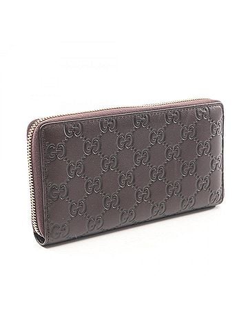 Gucci Gucci GG Canvas Round Zip Wallet, Leather, Women's, Brown, 307980 (view 2)