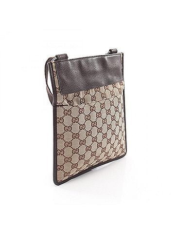 Gucci Gucci GG Canvas Shoulder Bag/Handbag, and Leather, Women's, Beige/Brown, 27639 (view 2)