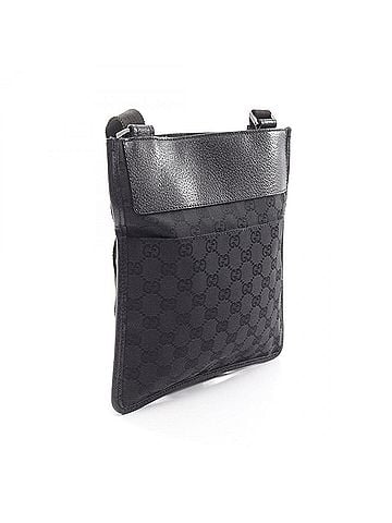 Gucci Gucci GG Canvas Shoulder Bag Handbag Leather Women's Black 27639 (view 2)