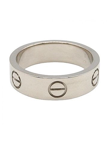 Cartier Cartier Love Ring, 18K White Gold (18KWG), Women's, Silver Tone, B4084700 (view 2)