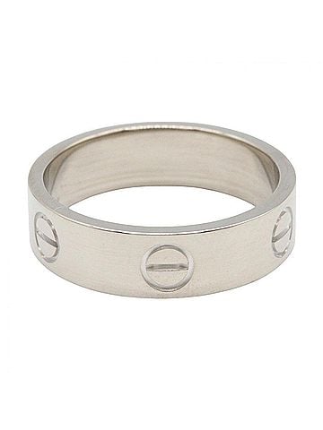 Cartier Cartier Love Ring, 18K White Gold (18KWG), Silver Tone, B4084700 (Men's/Women's) (view 2)