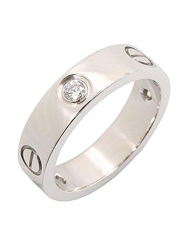 Cartier Cartier Love Ring 3PD - 18K White Gold (18KWG) Diamond for Women Silver/Clear Tone B4032500 (view 1)