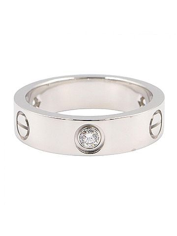 Cartier Cartier Love Ring 3PD - 18K White Gold (18KWG) Diamond for Women Silver/Clear Tone B4032500 (view 2)