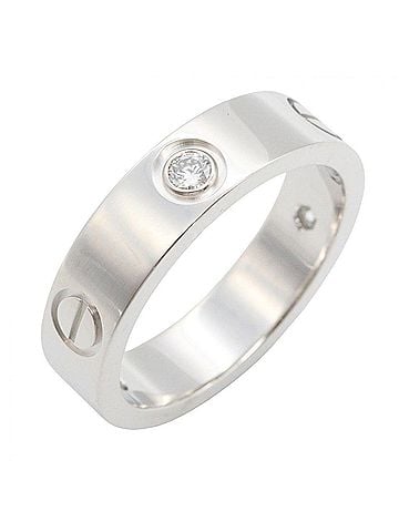 Cartier Cartier Love Ring 3PD - 18K White Gold (18KWG) Diamond for Women Silver/Clear Tone B4032500 (view 1)