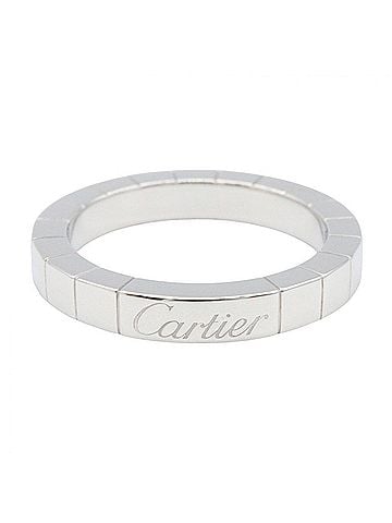 Cartier Cartier Lanieres Ring, 18K White Gold (18KWG), Women's, Silver Tone, B4045049 (view 2)