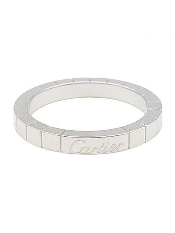 Cartier Cartier Lanieres Ring, 18K White Gold (18KWG), Men's/Women's, Silver Tone (view 2)