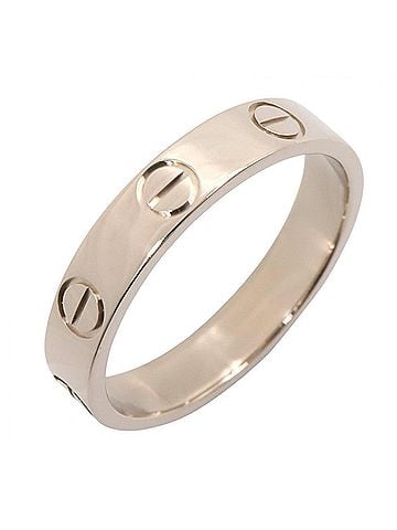 Cartier Cartier Mini Love Ring, 18K White Gold (18KWG), Women's, Silver Tone, B4085100 (view 1)