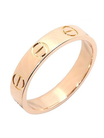 Cartier Cartier Mini Love Ring, 18K Pink Gold (PG), Women's Tone, B4085200 (view 1)