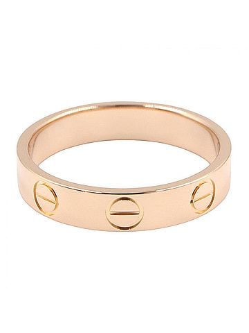 Cartier Cartier Mini Love Ring, 18K Pink Gold (PG), Women's Tone, B4085200 (view 2)