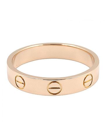 Cartier Cartier Mini Love Ring, 18K Pink Gold (PG), Women's Tone, B4085200 (view 2)