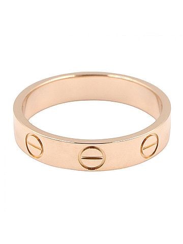 Cartier Cartier Mini Love Ring, 18K Pink Gold (PG), Women's Tone, B4085200 (view 2)