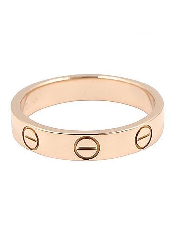 Cartier Cartier Mini Love Ring, 18K Pink Gold (PG), Women's Tone, B4085200 (view 2)