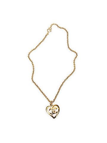 Chanel CC Heart Pendant Necklace (view 1)