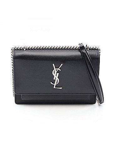 Yves Saint Laurent Yves Saint Laurent Saint Laurent Paris Sunset Shoulder Bag/Handbag, Leather, Women's, Black (view 1)